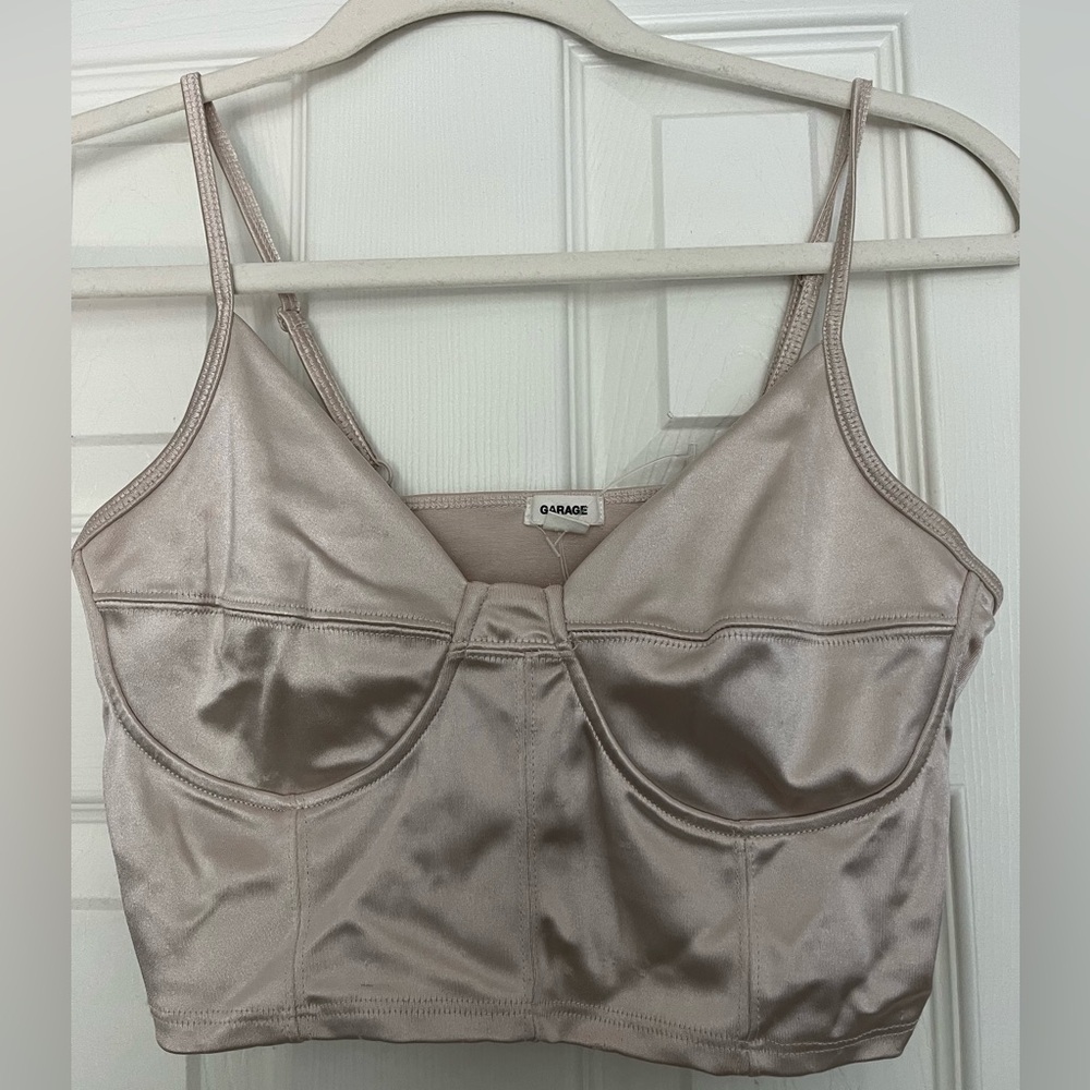 Silk crop top
